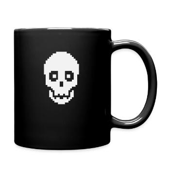 crâne - Mug uni - noir - Droite