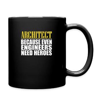 architecte - Mug uni - noir - Droite