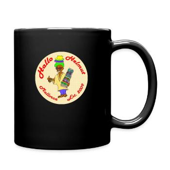 Hallo Helmut Est. 2009 Logo 2 - Tasse einfarbig - Schwarz - Rechts