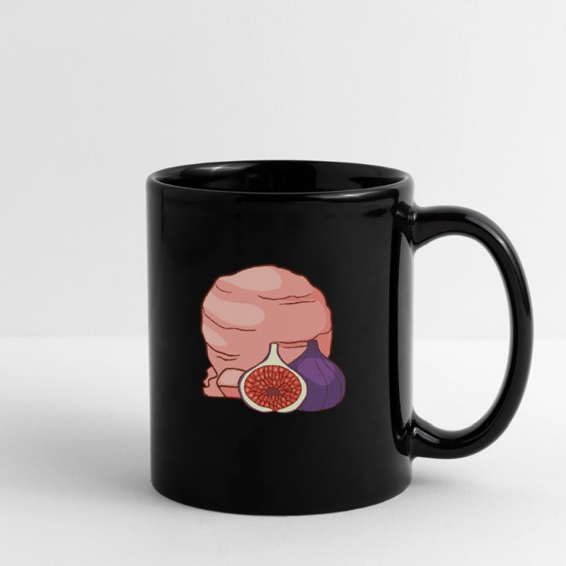 Feigenfrucht Eis Speiseeis Eiskrem Eiscreme Tasse einfarbig