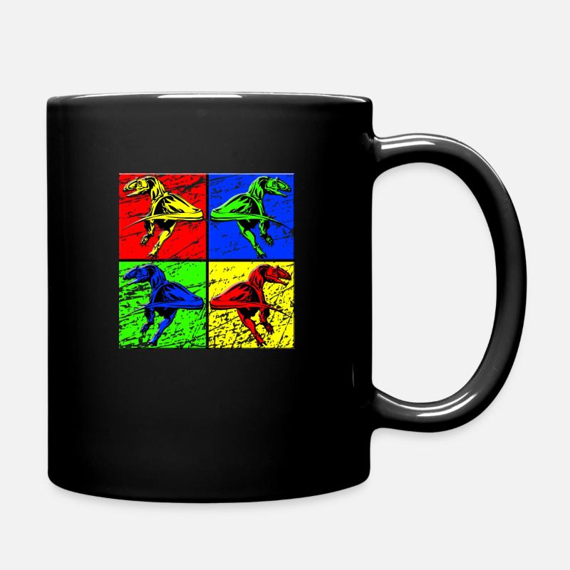 dinosaur - Full Colour Mug - black