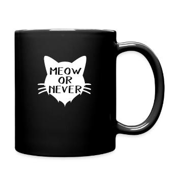 Meow Kätzchen - Tasse einfarbig - Schwarz - Rechts