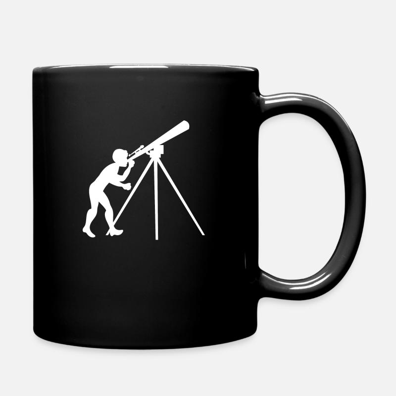 Astronomy Telescope Astronomer Astronomy - Full Colour Mug - black