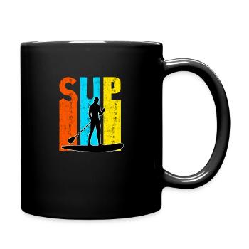 Paddeln SUP - Tasse einfarbig - Schwarz - Rechts