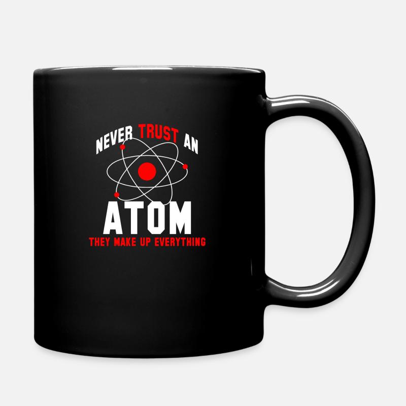 Atom Chemie Physik - Tasse einfarbig - Schwarz