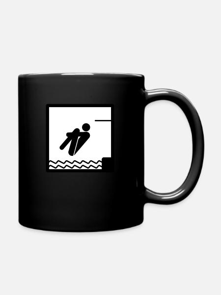 Arschbomber - Tasse einfarbig - Schwarz