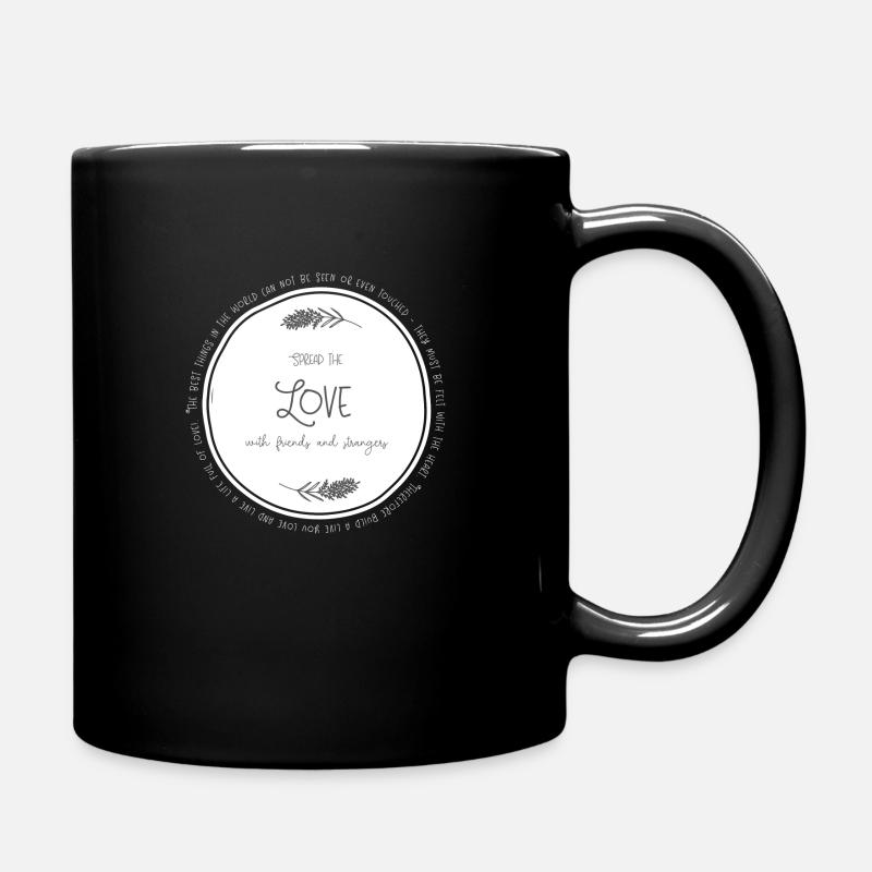 Spread the Love - Tasse einfarbig - Schwarz