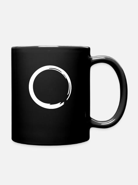 Enso Zen Cercle Méditation Yoga Japon Signes OM - Mug uni - noir