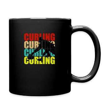 Curling - Tasse einfarbig - Schwarz - Rechts