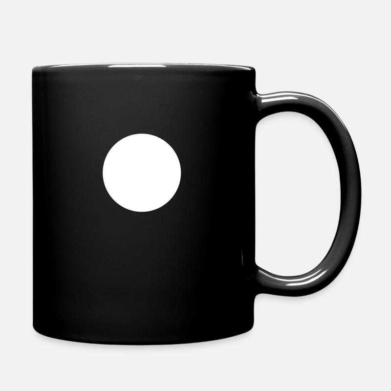 cercle de points blancs - Mug uni - noir