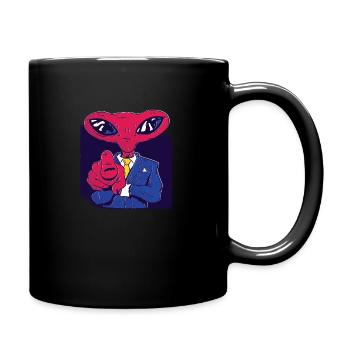 Alien - Tasse einfarbig - Schwarz - Rechts