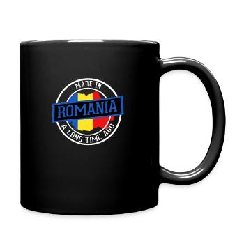 Romania - Full Colour Mug - black - Right