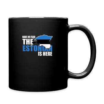 Estonia - Full Colour Mug - black - Right