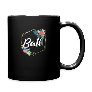 Indonesien Bali - Tasse einfarbig - Schwarz - Rechts