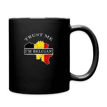 Belgien - Tasse einfarbig - Schwarz - Rechts