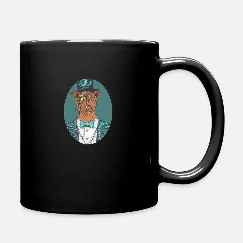 Portrait de lion - Mug uni - noir