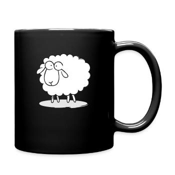 Moutons Shirts - Mug uni - noir - Droite