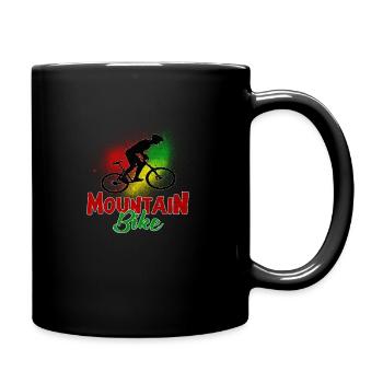 mountain bike - Full Colour Mug - black - Right