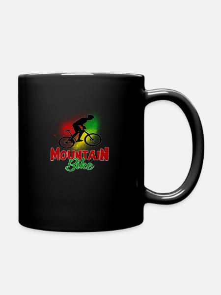mountain bike - Full Colour Mug - black