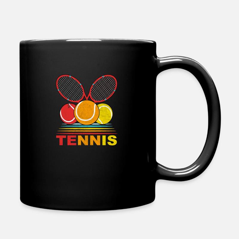 Tennisschläger - Tasse einfarbig - Schwarz
