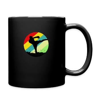 Kickboxen Kampfsport - Tasse einfarbig - Schwarz - Rechts
