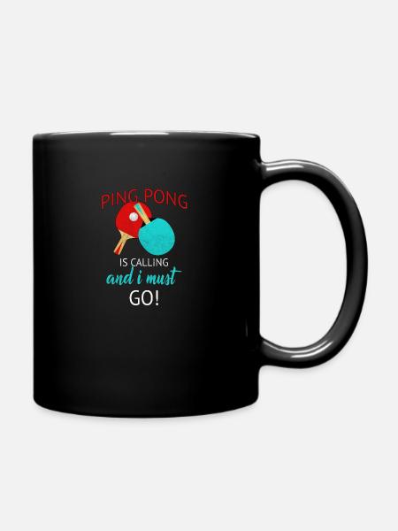 Ping-pong - Full Colour Mug - black