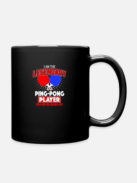 Ping Pong Table Tennis Ping-Pong Ping-Pong - Full Colour Mug - black
