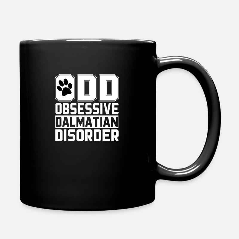 Dalmatiner - Tasse einfarbig - Schwarz
