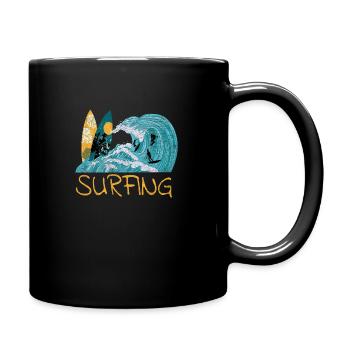 Surf surf sur surf surf - Mug uni - noir - Droite