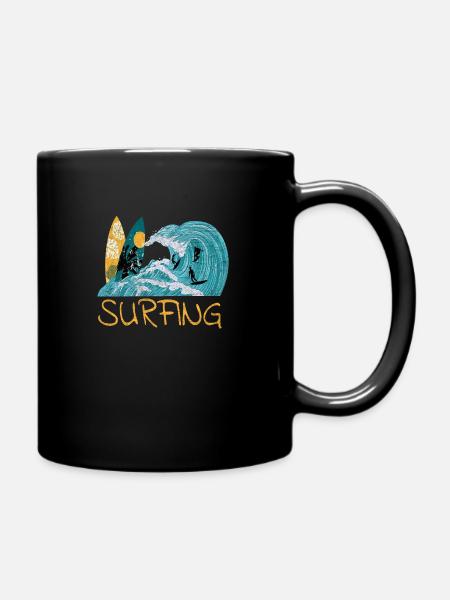 Surf surf sur surf surf - Mug uni - noir