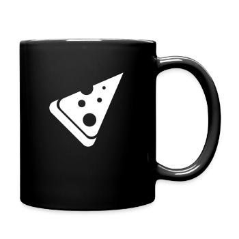 chemise de fête graphique pizza - Mug uni - noir - Droite