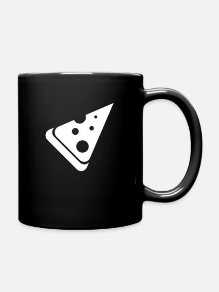 pizza-grafik party shirt - Tasse einfarbig - Schwarz