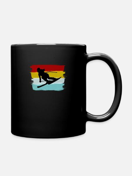 Ski - Tasse einfarbig - Schwarz