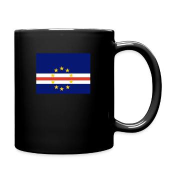 Flag of Cape Verde (cv) - Full Colour Mug - black - Right