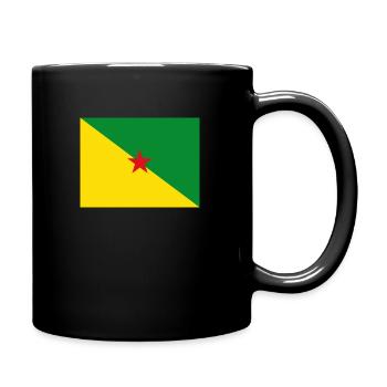 Flag of French Guiana (gf) - Full Colour Mug - black - Right