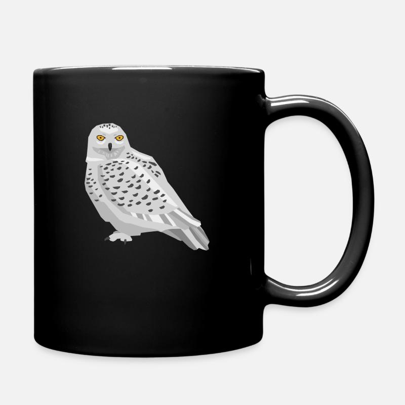 Eule - Tasse einfarbig - Schwarz