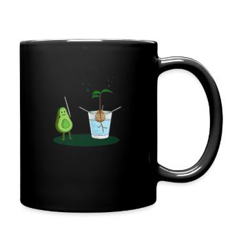 Avocado birth - Full Colour Mug - black - Right