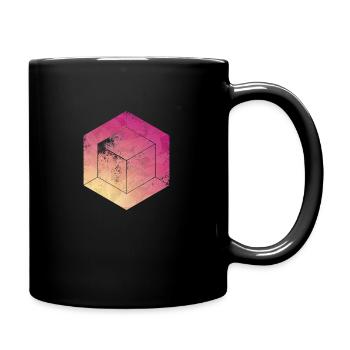 cube - Full Colour Mug - black - Right