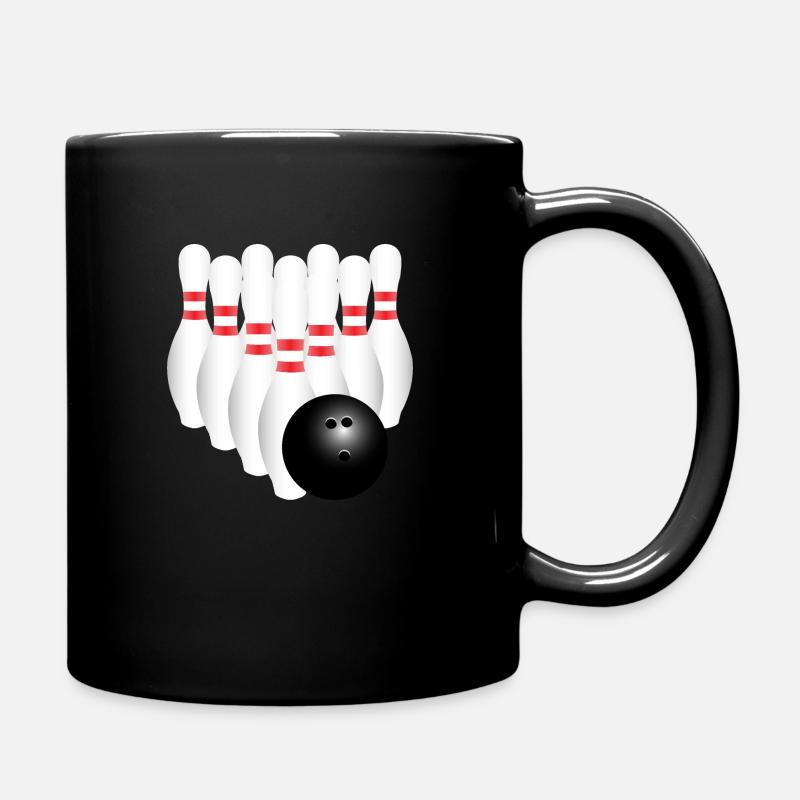 bowling pins 2 - Tasse einfarbig - Schwarz