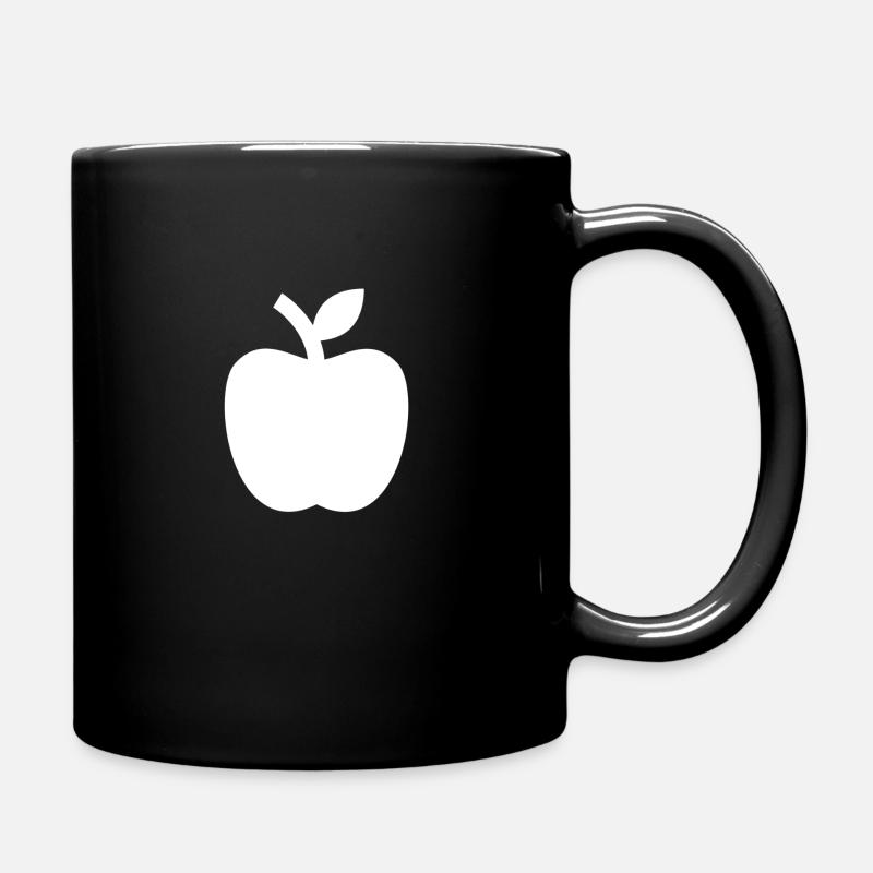 pomme - Mug uni - noir