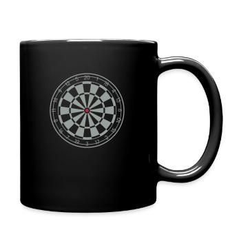 dartboard Dartscheibe - Tasse einfarbig - Schwarz - Rechts