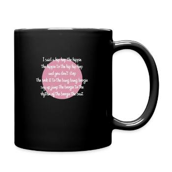 hip hop rappers delight geschenk geschenkidee - Tasse einfarbig - Schwarz - Rechts