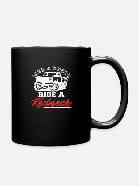 Idée cadeau Redneck de camion - Mug uni - noir