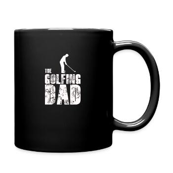 Golf Golfer Golfing Father Dad Father's Day - Full Colour Mug - black - Right