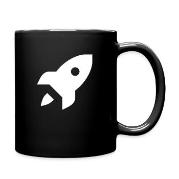 Rocket - Full Colour Mug - black - Right