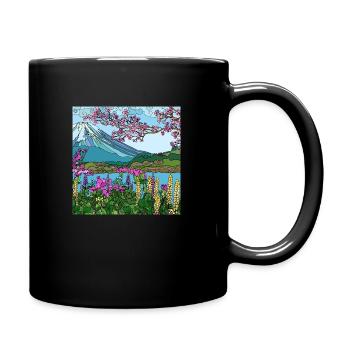 Beau paysage - Mug uni - noir - Droite
