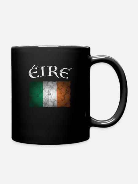 Irlande drapeau irlandais cadeau - Mug uni - noir