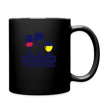Norman Triathlon-Gipfel Glasöffnung hum - Tasse einfarbig - Schwarz - Rechts