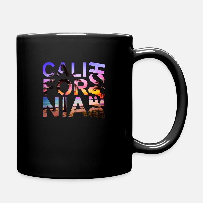 california beach - Mug uni - noir