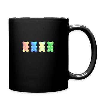 Gummibärchen - Tasse einfarbig - Schwarz - Rechts